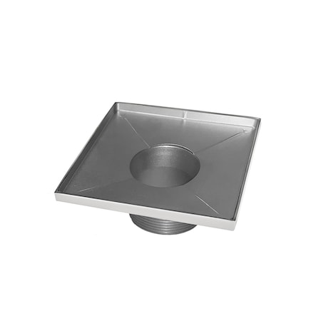 Infinity Drain 5x5 SS 2 in Throat only in Satin Stainless T_52_SS